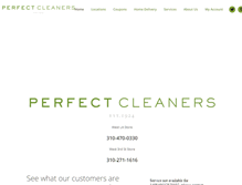 Tablet Screenshot of perfectcleaners.com